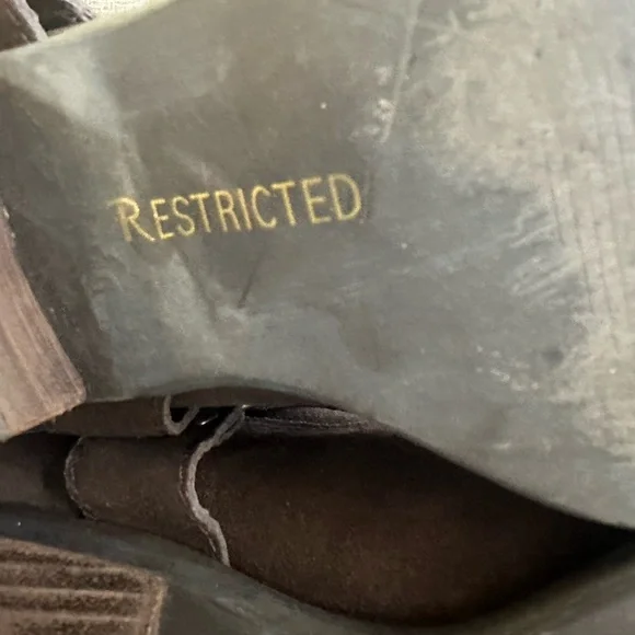 Restricted crunched Brown Suede Cowboy Knee-High Boots size - Picture 6 of 16